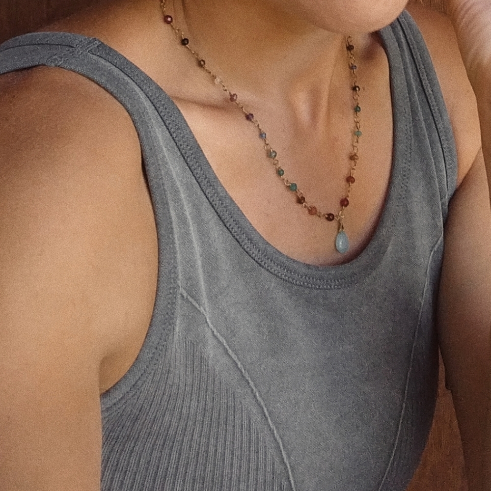 Faded Style Crop Tank or Sports Bra